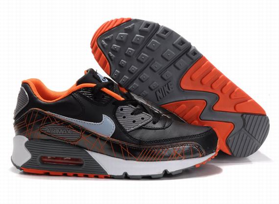 New Men\'S Nike Air Max Black/Orange
